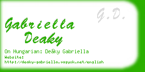 gabriella deaky business card